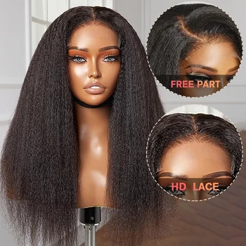 13x4 Keistą Tiesiai Žmogaus Plaukų Peruką Už juodaodžių Moterų HD Skaidrus Nėriniai Priekiniai Perukai Su Kūdikio Plaukų, Valsčiaus Gamtos Yaki Tiesiai