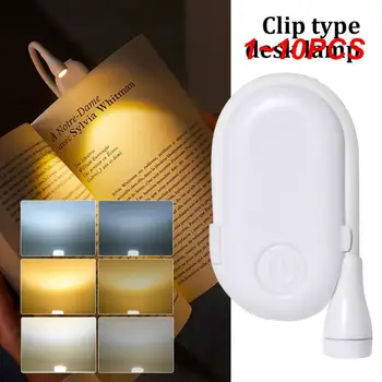 1~10VNT 2023 Naujas Mini LED Akių Apsauga Knygos Naktį Šviesos Reguliuojamas Clip-On Tyrimą, Stalo Lempos Įkrovimo Kelionės Miegamasis