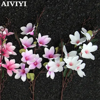 90cm kvepalai magnolija medvilnės modeliavimas gėlės 