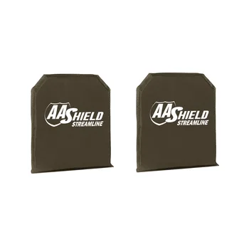 AA Shield Supaprastinti Bulletproof Minkštas Kūno Šarvai Įdėklai Plokštė UHMWPE Pagrindinių savigynos Tiekimo Balistinių NIJ IIIA 10x12-T1 Pora