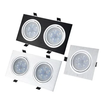 Aikštėje Embedded balta juoda Pritemdomi LED COB LED Downlight Vietoje šviesos apdailos Lubų Lempa AC85-265V