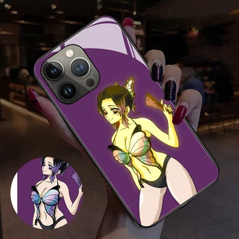 Anime Seksuali Mergina Šviesos Mobilųjį Telefoną Atvejais, Nauja Realme 9 Pro GT Neo 2 3 GT Meistras GT2 Q3 Q5 Pro V23 V25 Stiklo danga