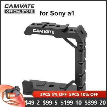 CAMVATE Pusės vaizdo Kamera Narve Sony a1 Mirrorless Kamera su Batų Mount & NATO Geležinkelių ir Arca-tipo, Pagrindo plokštė, skirta Trikojo Galva