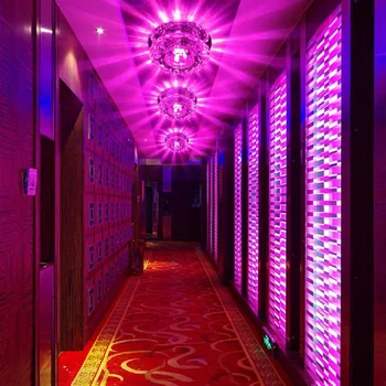 Crystal LED Lubų šviestuvas 3W 5W 6W 10W Paviršiaus Sumontuoti Lubų dega Gyvenamasis Kambarys Miegamasis Baras Koridoriaus Apdaila