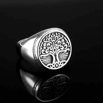 Derliaus Šiaurės šalių Mitologija Keltų Mazgas Gyvybės Medžio, Nerūdijančio Plieno Žiedas Vyrų Amatų Gamyklos Vietoje Didmeninės