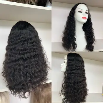 Europos Mergelės Žmogaus Plaukų Nėrinių Viršų Garbanoti Plaukai Ploni Sluoksnis Tsingtaowigs Kosher Perukas Moterims, Nemokamas Pristatymas