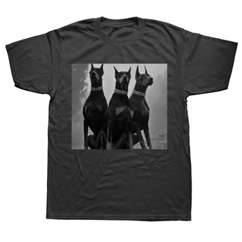 Juokinga Rottweiler Doberman T Shirts Vasaros Stilius, Grafinis Medvilnės Streetwear Trumpas Rankovės Gimtadienio Dovanos T-shirt Mens Drabužiai