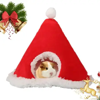 Kalėdų Žiurkėno Lova Mielas Žiurkėnas Medvilnės Namas Minkštas Pliušinis miegmaišį Pet Palapinė Lizdą Kalėdų Ne Slydimo Patalpų Kiaulių Narvai