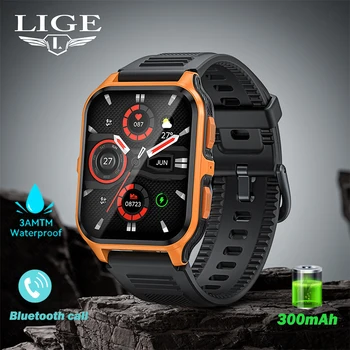 LIGE Vandeniui 3ATM Smart Watch Vyrų 300mAh 