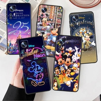 Mielas Disney Mickey Minnie Už Xiaomi Mi 13 12T 12S 12X 11i 11X 11T Žaisti HyperCharge Lite Ultra Pro Juodos spalvos Minkštos Telefono dėklas