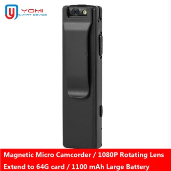 Mini Kamera 1080P Magnetinių Vaizdo įrašymo Pen Parama TF Kortelę Infraraudonųjų spindulių Naktinio Matymo Micro Veiksmų Dectection BodyCam ручка камера