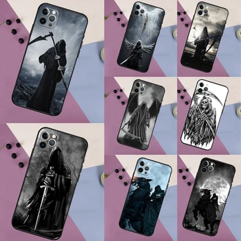Mirties Grim Reaper Kaukolė Telefono dėklas Skirtas iPhone 15 13 12 11 14, Pro Max Mini X XR XS Max SE 2020 2022 7 8 Padengti Funda