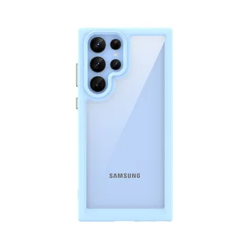 Prabanga telefono dėklas Samsung Galaxy S23 Ultra Mobiliųjų telefonų caseTransparent akrilo atveju saugomų soft shell
