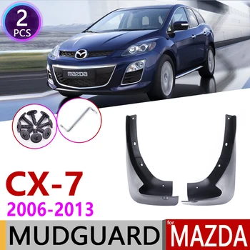 Priekiniai Mudflap už Mazda CX-7 2006~2013 CX 7 CX7 Sparnas sparnų Splash Atvartais Mudguard Priedai 2007 2008 2009 2010 2011 2012