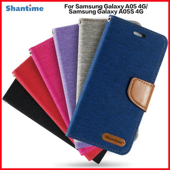 PU Flip Case For Samsung Galaxy A05 4G Verslas Galaxy A05S 4G Kortelės Turėtojas Silikono Foto Rėmelis Atveju Piniginės Dangtis