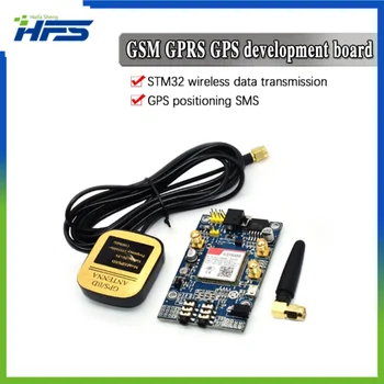 SIM808 Modulis Vystymo Lenta su GPS Antena, GSM, GPRS, GPS, IPX, SMA, minėto sprendimo Arduino Aviečių Pi, 2G, 3G, 4G SIM Kortelės