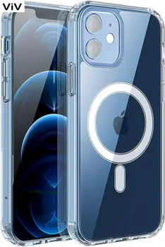 Skaidrios Magsafe Magnetinio Belaidžio Įkrovimo Atveju IPhone 14 13 12 11 Pro Xs Max Mini X XR 7 8 Plius Sunku Akrilo Dangčiu