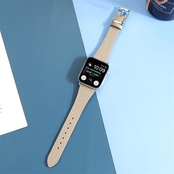 Slim Odos Dirželis Apple Watch Band 44mm 40mm 41mm 42mm 38mm 49mm 44 mm Apyrankės 
