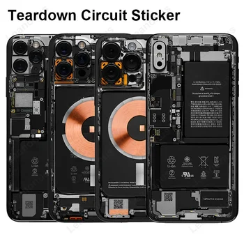 Teardown Grandinės Odos iPhone 11 12 13 14 15 Pro Max XS Max Atgal Screen Protector Kino Padengti nugriauti ir Kamufliažas Lipdukas