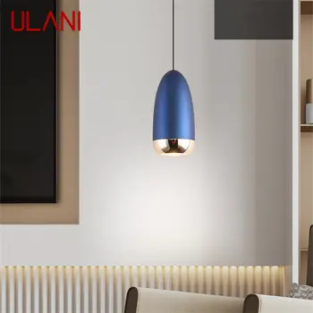 ULANI Šiuolaikinės Mėlyna Kabo LED Sieniniai šviestuvai Paprastumo Kūrybinis Dizainas Naktiniai Lubų Liustra Namų Miegamajame Baras